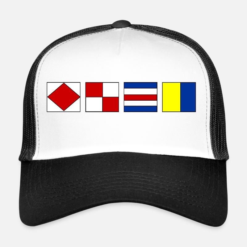Drapeaux nautiques Casquette trucker 