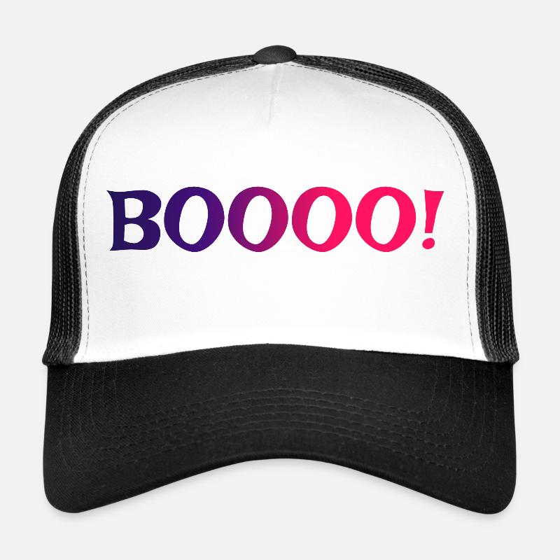 BOOOO 2 - Casquette trucker - blanc/noir
