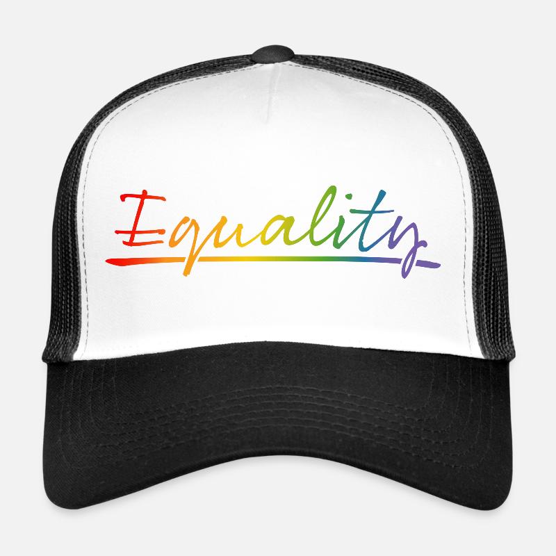 Pride Equality - Trucker Cap - Weiß/Schwarz