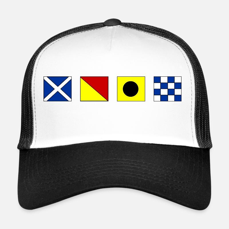 Hello - Trucker Cap - white/black