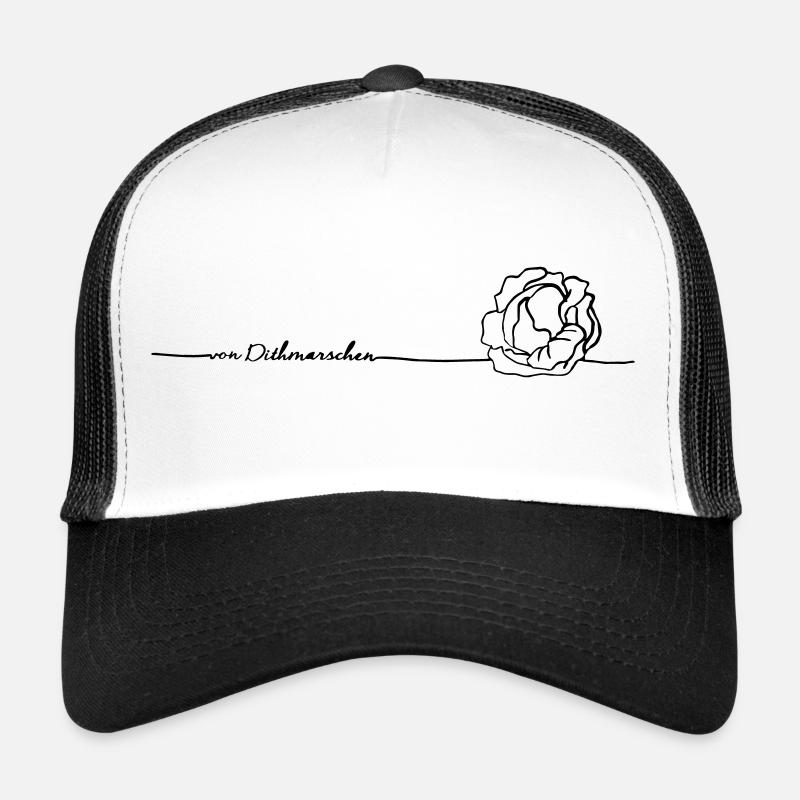_von Dithmarschen_ schwarz - Trucker Cap - Weiß/Schwarz