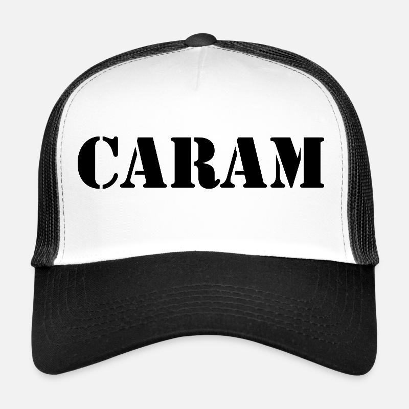 Catalan - Casquette trucker  - blanc/noir