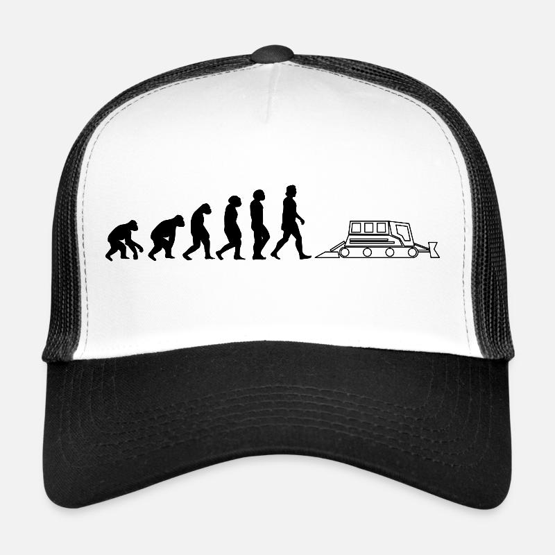 Dameuse dameuse Evolution dameuse noire - Casquette trucker  - blanc/noir