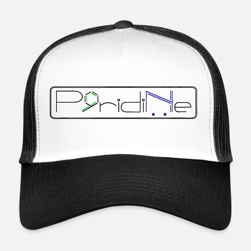 Pyridin - Trucker Cap - Weiß/Schwarz