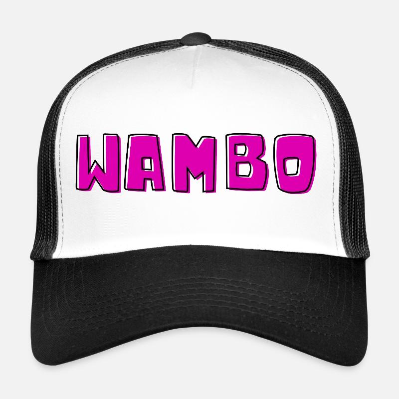 Wambo - Casquette trucker  - blanc/noir