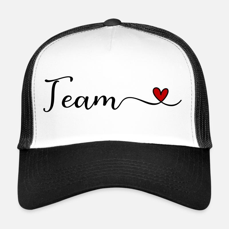 Team - Trucker Cap - Weiß/Schwarz