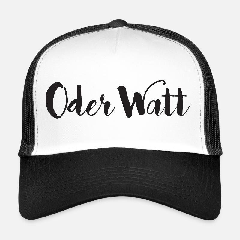 Ou Watt : le dicton de l’année - Casquette trucker - blanc/noir