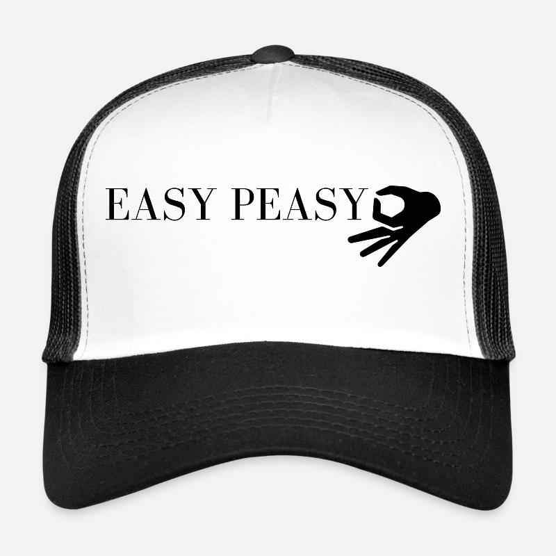 easy peasy - Trucker Cap - Weiß/Schwarz