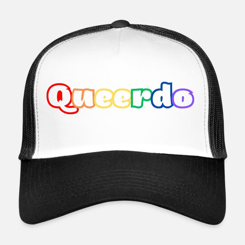 Queerdo - Trucker Cap - Weiß/Schwarz