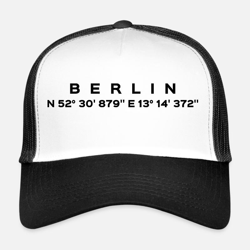 Berlin - Trucker Cap - Weiß/Schwarz