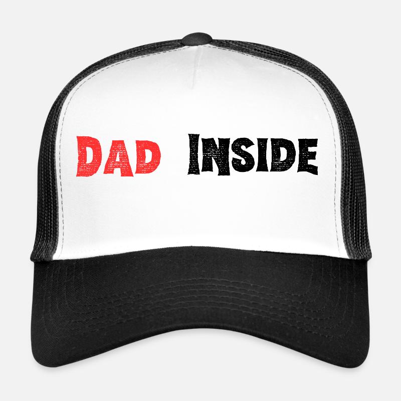 Dad inside - Trucker Cap - white/black