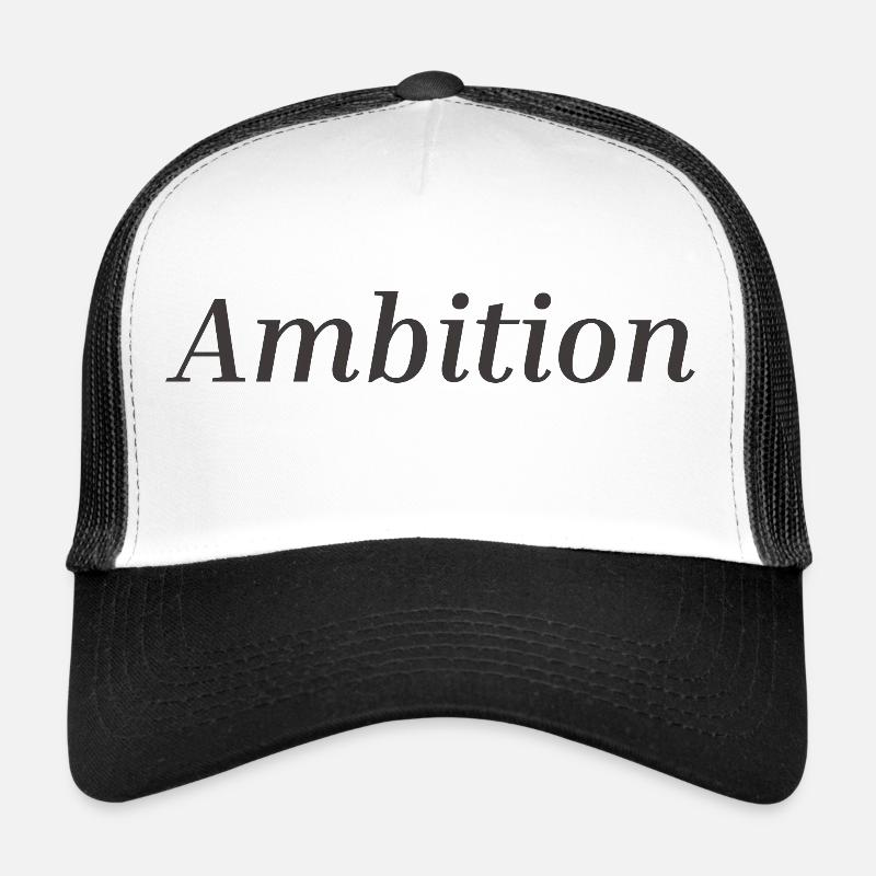 Ambition 1 - Trucker Cap - white/black