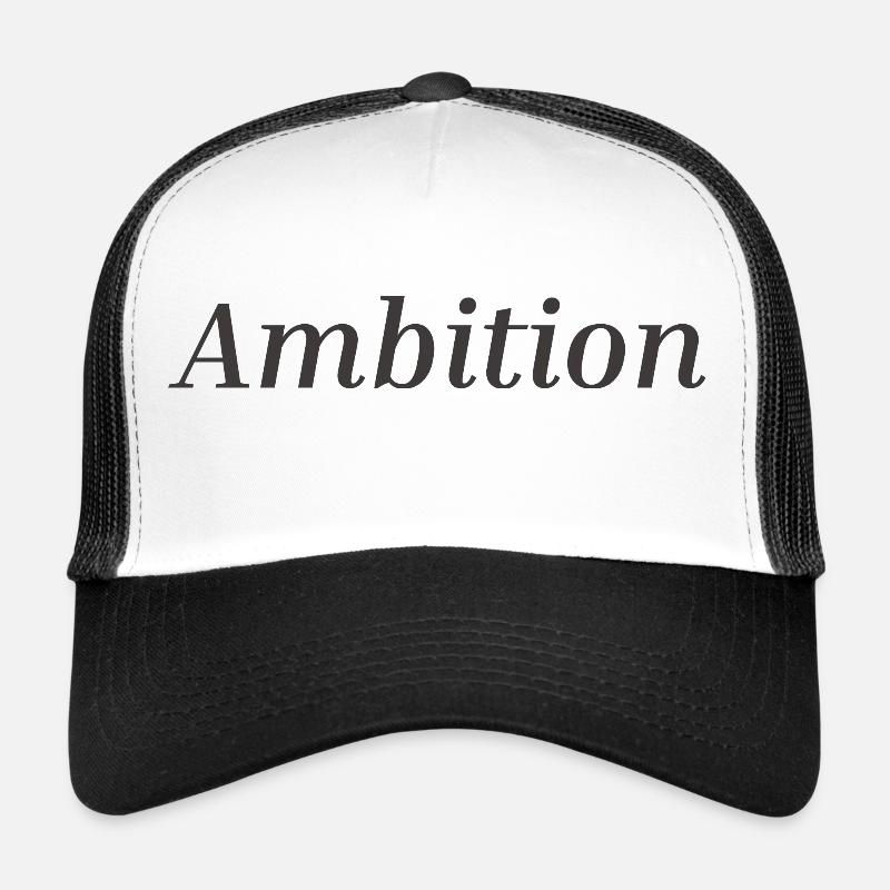 Ambition 1 - Trucker Cap - white/black