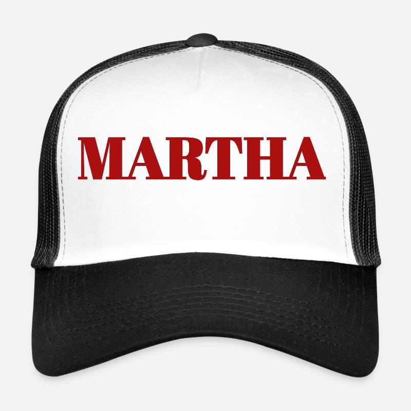 Martha - Trucker Cap - Weiß/Schwarz