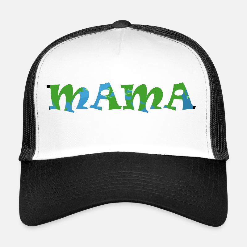 MAMA - Trucker Cap - Weiß/Schwarz