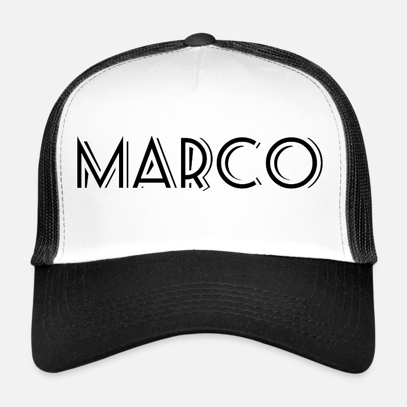 Marco - Trucker Cap - white/black