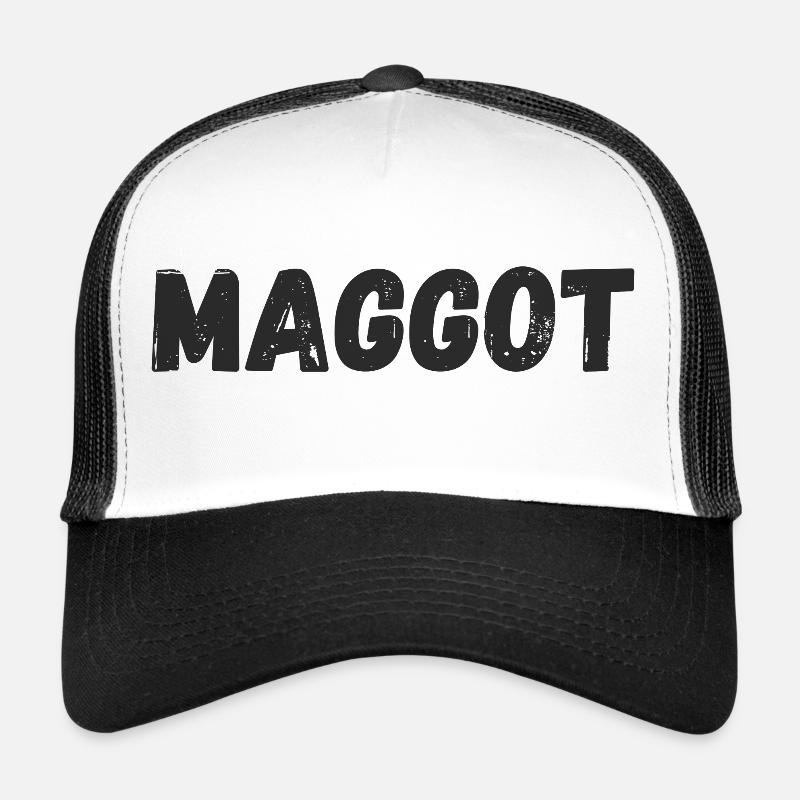 Asticot - Casquette trucker  - blanc/noir