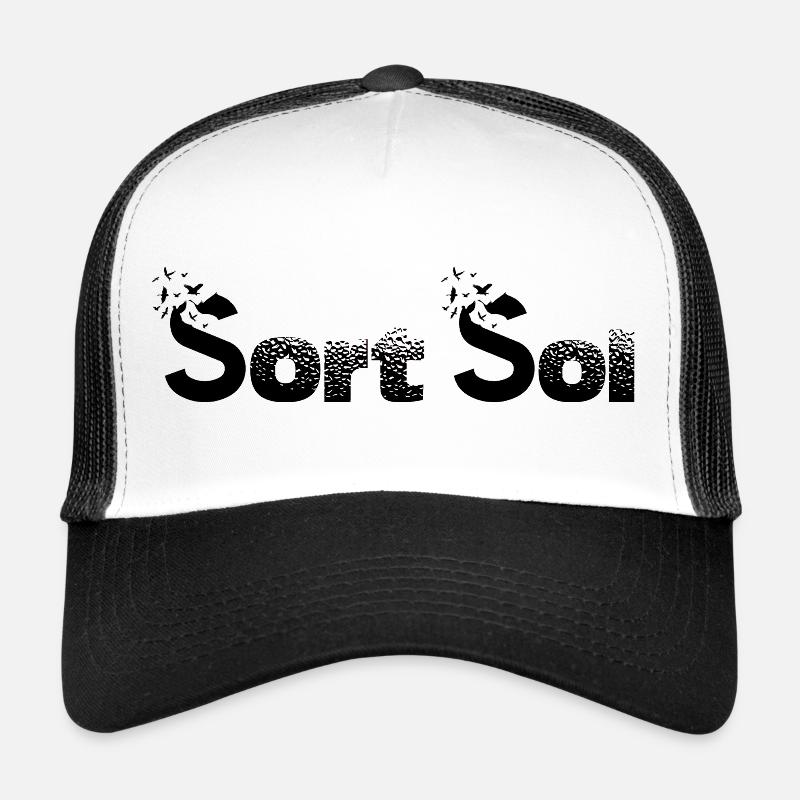 Design de soleil noir Casquette trucker 
