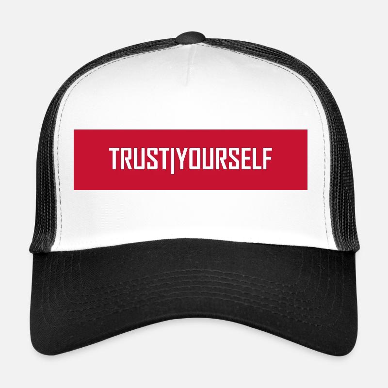 Trust Yourself - Trucker Cap - Weiß/Schwarz