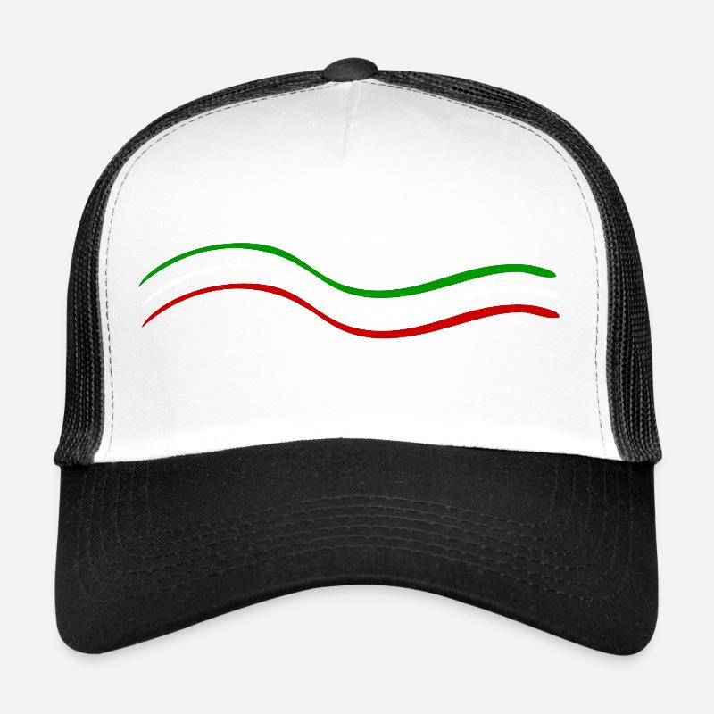 Green White Red Trucker Cap