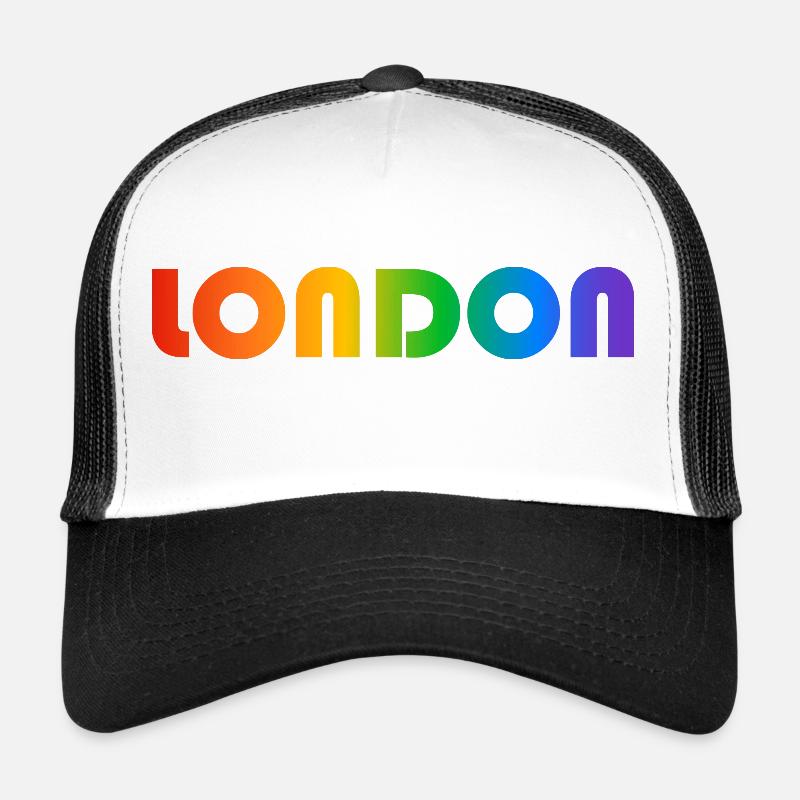 Texte arc-en-ciel de Londres Casquette trucker 