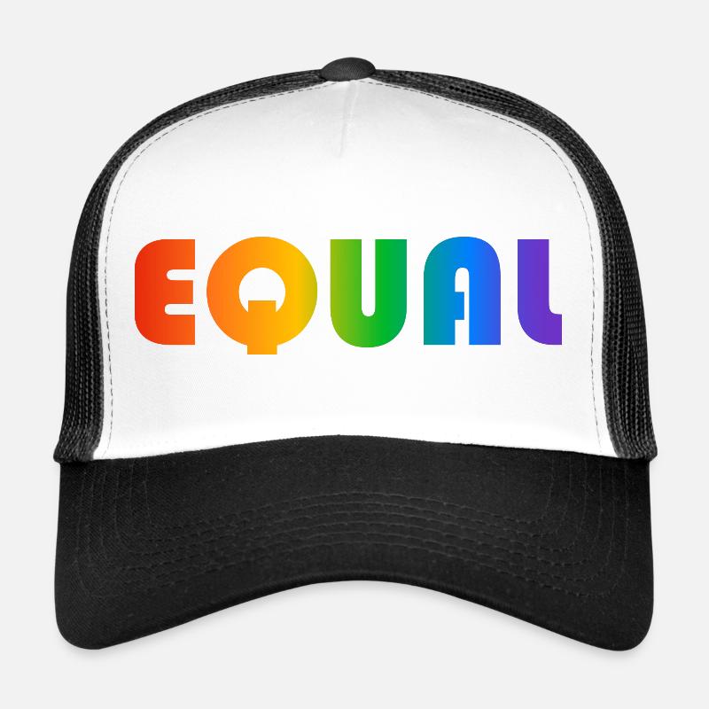 TEXTE ARC-EN-CIEL ÉGAL Casquette trucker 