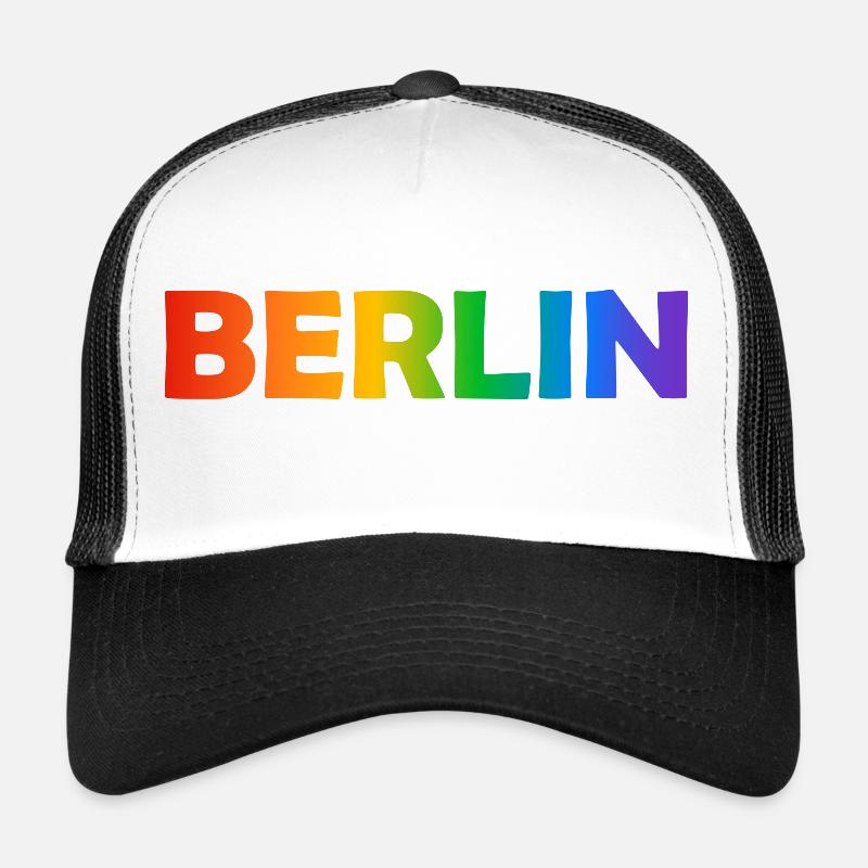 Texte arc-en-ciel de Berlin Casquette trucker 