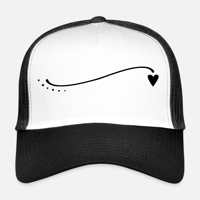 Ligne de cœur incurvée Casquette trucker 