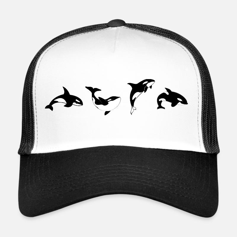 Orca Positions - Geschenkidee - Trucker Cap - Weiß/Schwarz