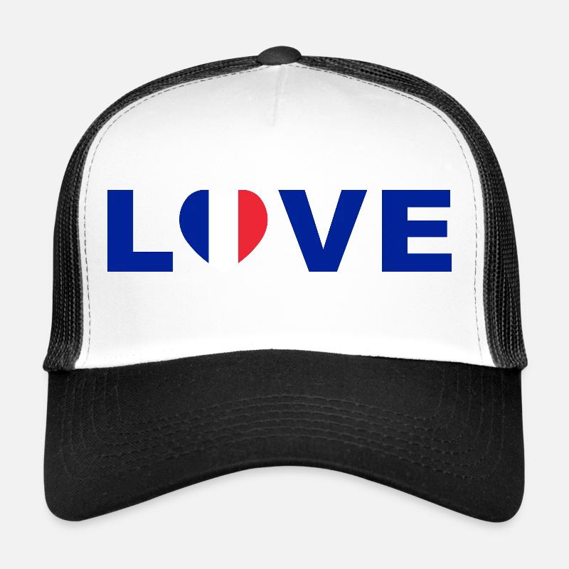 Liebe Frankreich Herz Design Trucker Cap