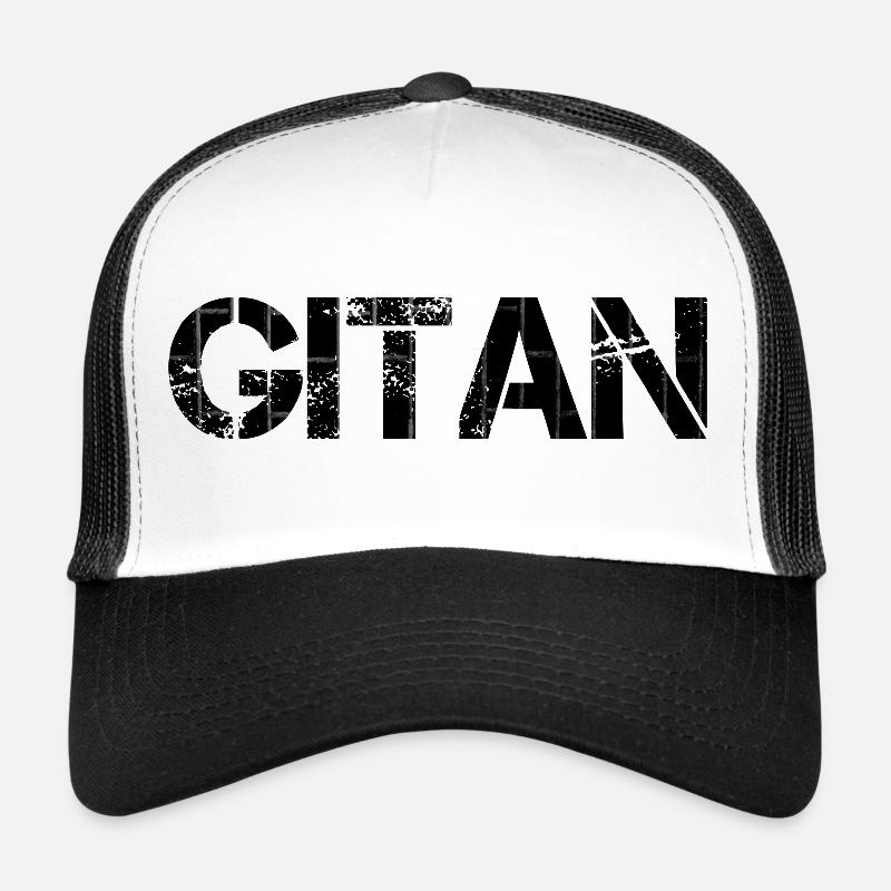 Gitan usé brique brun Casquette trucker 