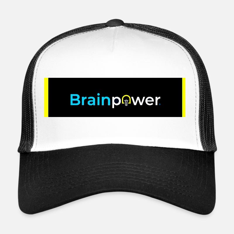 Typographie de l’ampoule Brainpower Casquette trucker 