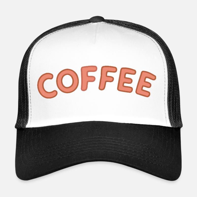 Kaffee-Letterpress-Bogen Trucker Cap
