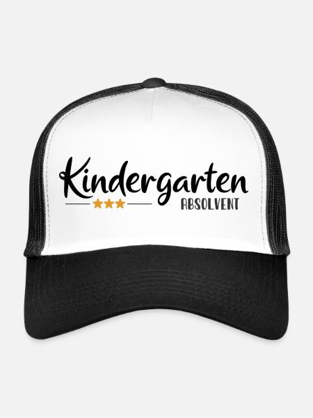 Kindergarten Graduate - School Enrollment - Kita - Trucker Cap - white/black - Front
