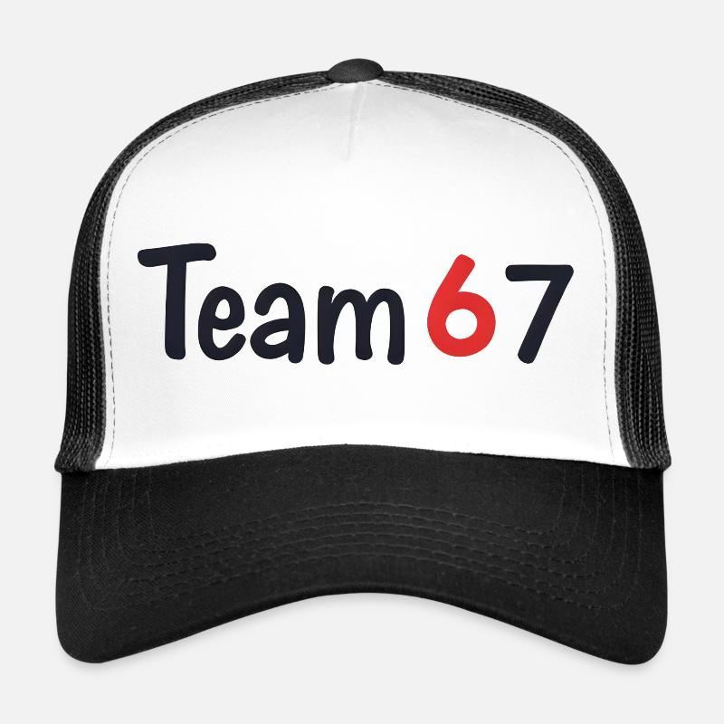 Team 6 7 – Collective Text Design Trucker Cap