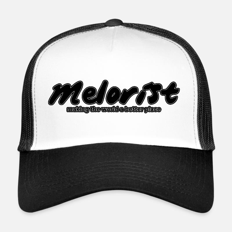 Melorist - Trucker Cap - white/black