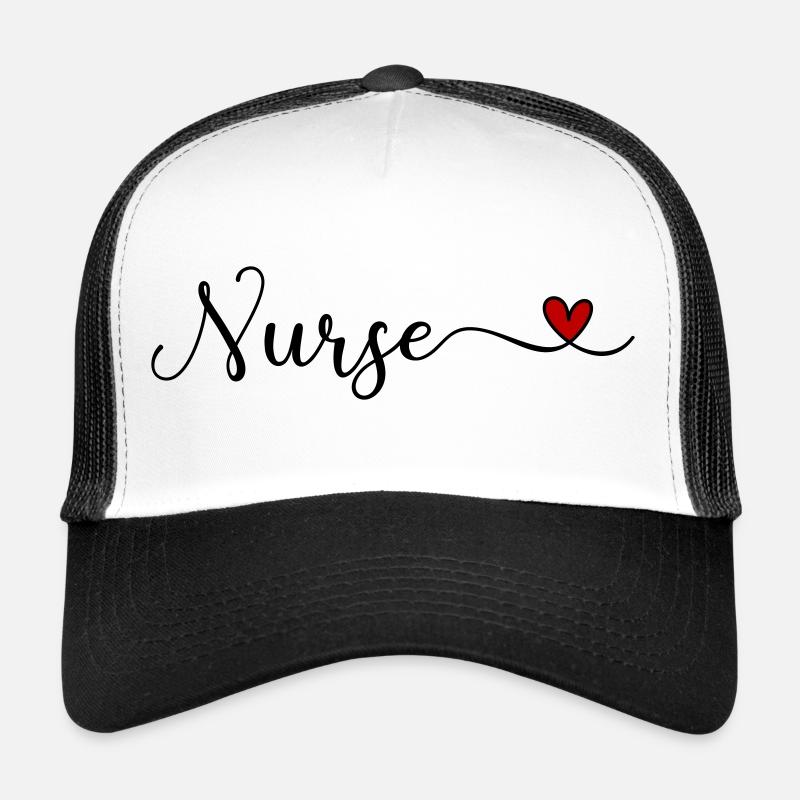 Krankenschwester - Trucker Cap - Weiß/Schwarz