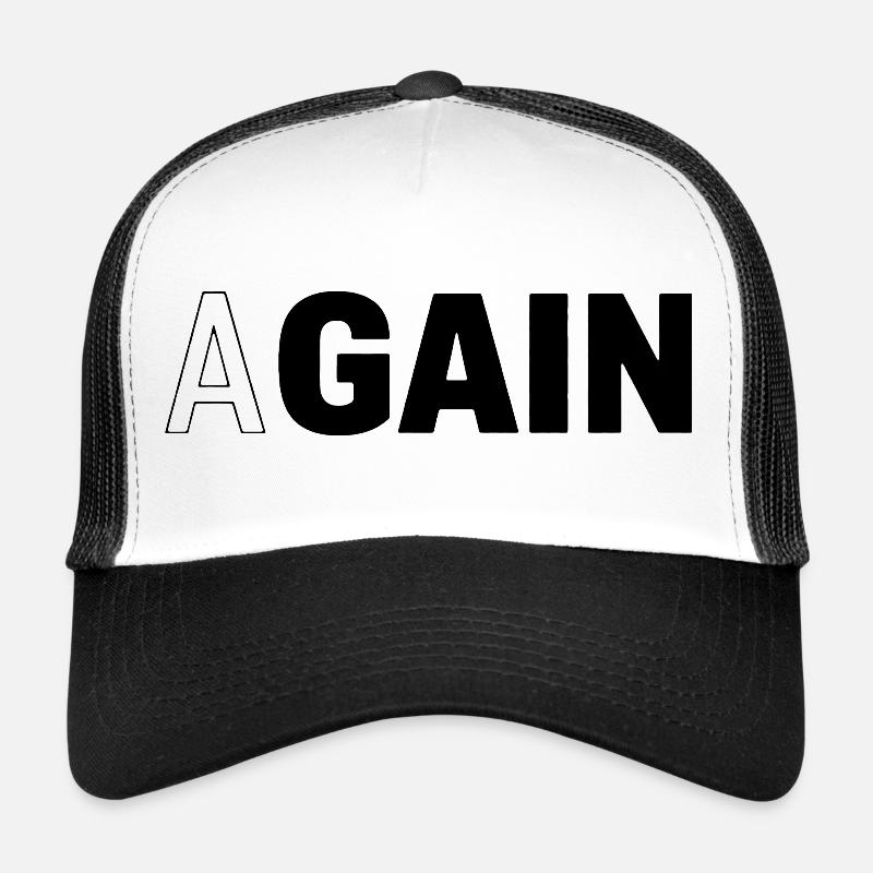 Hidden Gain — AGAIN Typographie Motivationnelle Casquette trucker 