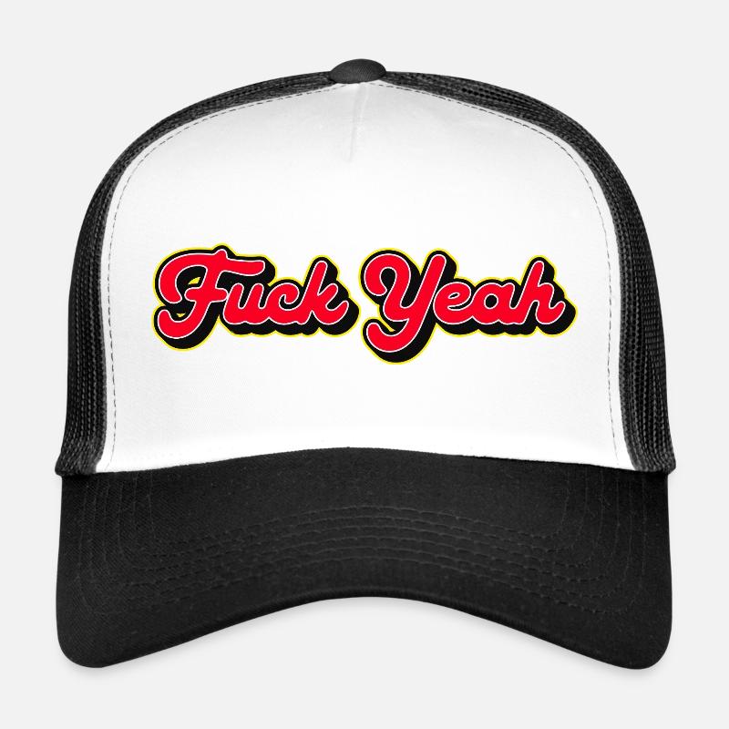 Fuck Yeah 3D Red Script Casquette trucker 