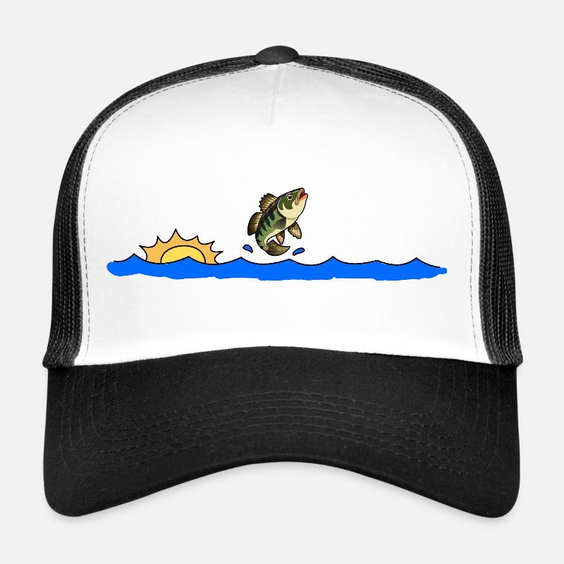 Pêche à la perche Lac Nature Sun Casquette trucker 