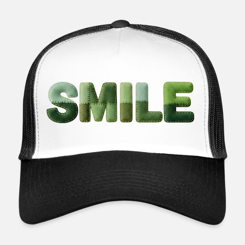 Patchwork Smile Positive motif for a good mood Trucker Cap