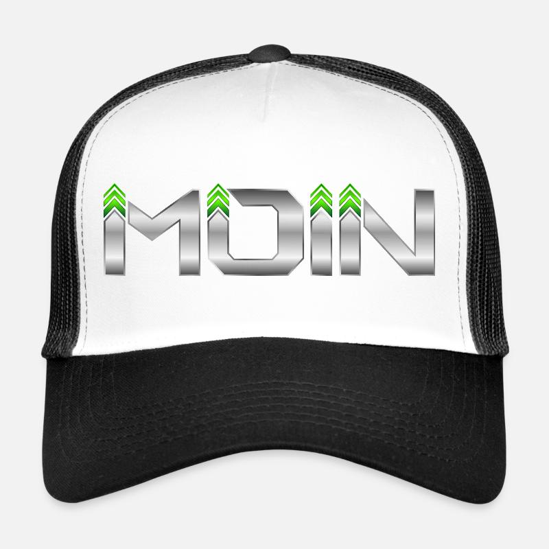 Moin - Trucker Cap - Weiß/Schwarz