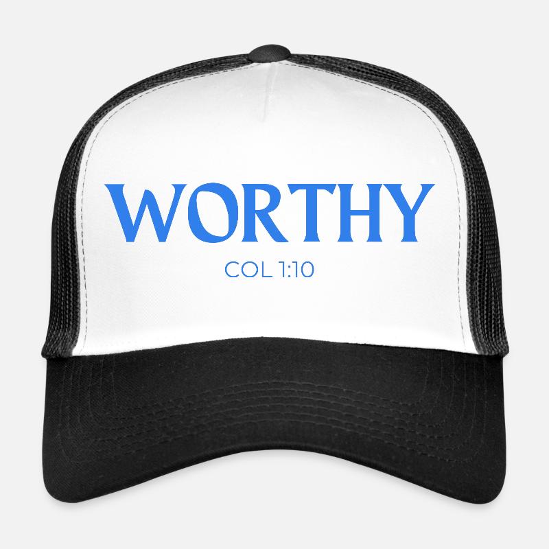 WÜRDIG - Trucker Cap - Weiß/Schwarz