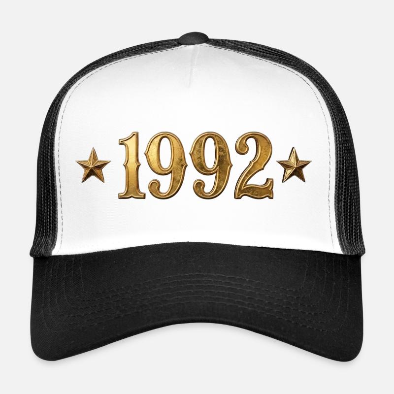 Année du design classique 1992 - Casquette trucker - blanc/noir