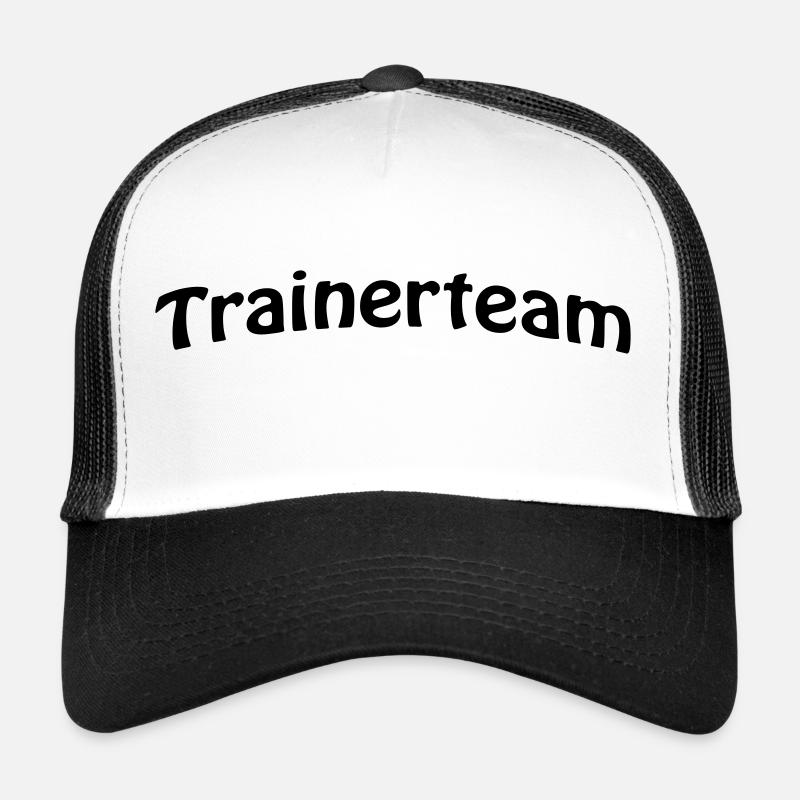 coach, team writing - Trucker Cap - white/black