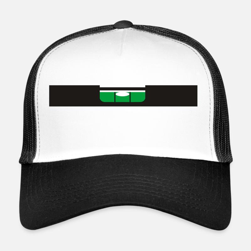 Wasserwaage - Trucker Cap - Weiß/Schwarz