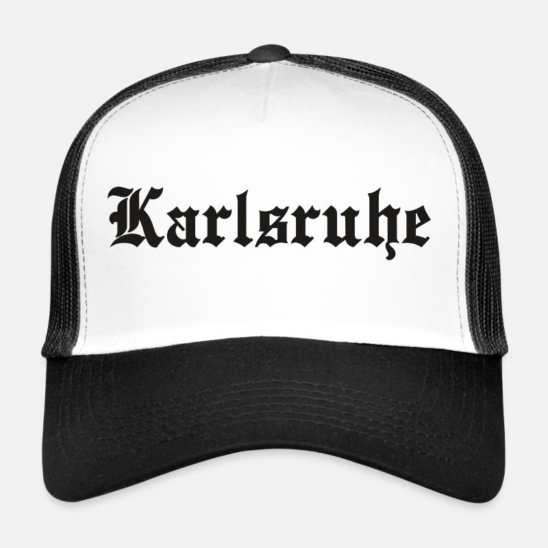 Karlsruhe - Trucker Cap - Weiß/Schwarz
