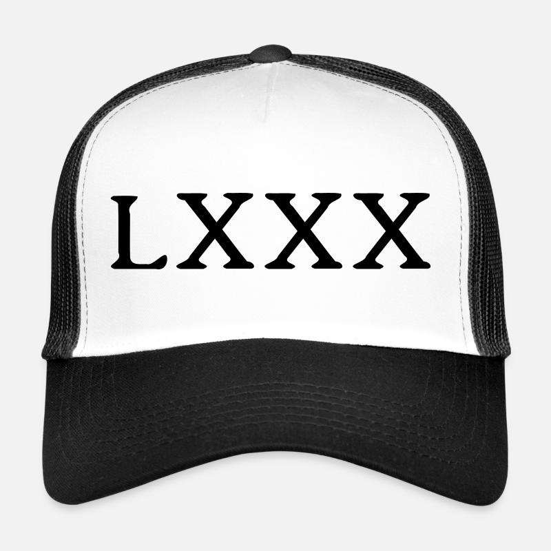 80 years - Roman numerals Trucker Cap