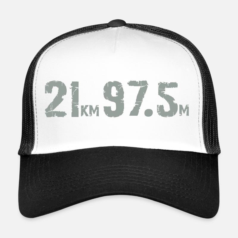 21957km - Trucker Cap - Weiß/Schwarz