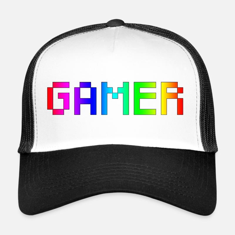 Spieler - Trucker Cap - Weiß/Schwarz